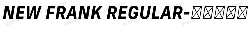 NEW FRANK REGULAR字体转换